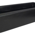 Kit 10 Jardineira De Planta Preta 37x15 Floreira Polietileno