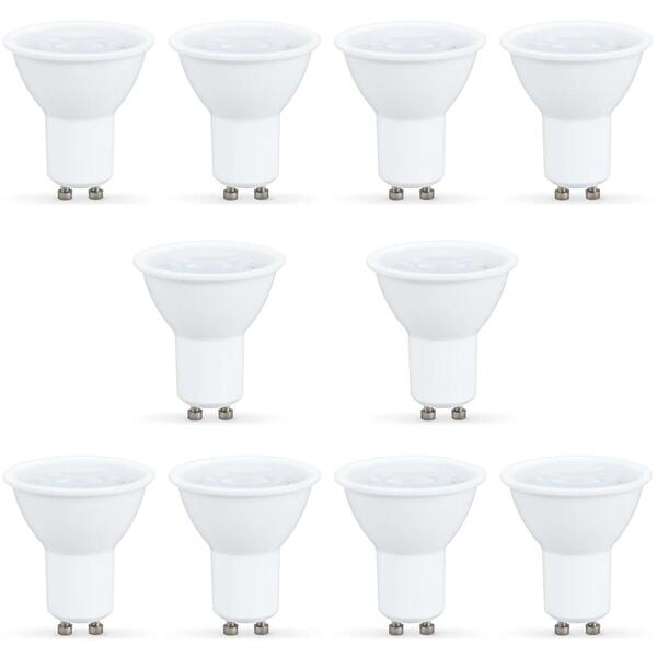 Kit 10 Lâmpada Led Dicróica Gu10 4.8w 350l Bivolt Luz Branca