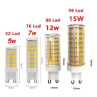 Kit 10 Lampada Led Halopim G9 12w 96 Leds Para Lustre Arandel