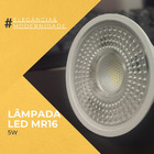 Kit 10 Lâmpada Led Mr16 Dicroica 5w Branco Quente Frio Teto