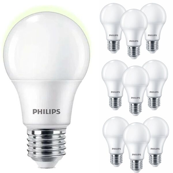 Kit 10 Lâmpada Led Philips 9w Bulbo Branco Neutro 4000K 806lm