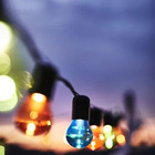 Kit 10 Lâmpadas Bolinha Bg-35 Azul E-27 7w 220v