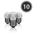 Kit 10 Lâmpadas Bolinha Bg-35 Clara E-27 7w 127v