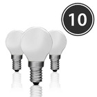 Kit 10 Lâmpadas Bolinha Bg-45 Leitosa E-14 40w 127v