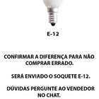 Kit 10 Lâmpadas Chupeta C-7 Âmbar E-12 7w 127v