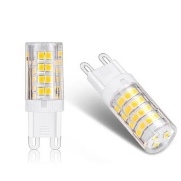 Kit 10 Lâmpadas Halopin G9 Led 5w Para Lustres Arandelas E Pe