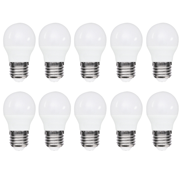 Kit 10 Lâmpadas Led Bolinha 3w 3000k (branco Quente)