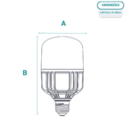 Kit 10 Lâmpadas Led Bulbo 50w E27 6500k Bivolt Tramontina