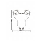 Kit 10 Lâmpadas Led Taschibra Tdl 50 Dicroica Mr16 7w Gu10 Bi