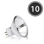 Kit 10 Lâmpadas Mini Dicróica Mr11 Bipino 35w 12v 01393