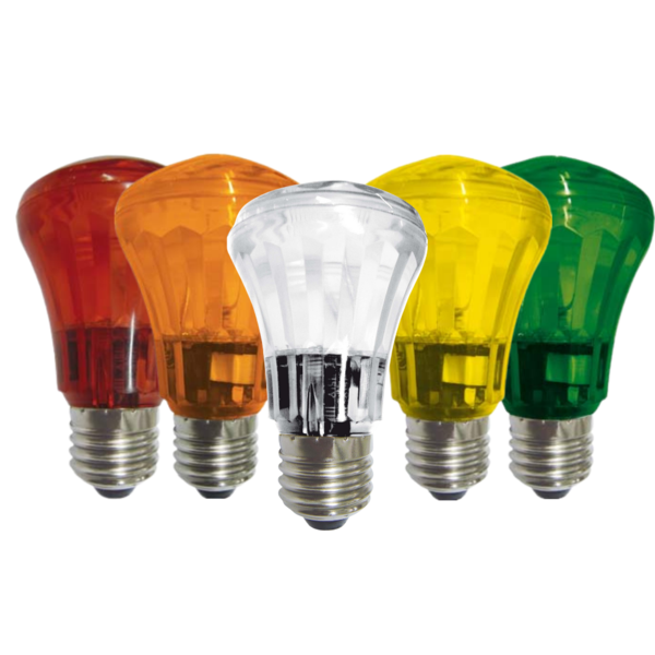 Kit 10 Lâmpadas Taschibra Strobe Flash Light 1w E27 Cores 110