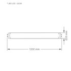 Kit 10 Lâmpadas Tubo Led T8 20,5w 120cm G13 Taschibra Bivolt