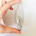 Kit 10 Lâmpadas Vela Bico Torto Clara E-14 40w 220v