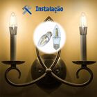 Kit 10 Lâmpadas Vela Lisa 4w E27 Branco Quente (3000k)