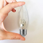 Kit 10 Lâmpadas Vela Lisa Clara Vl-37 E-27 25w 220v