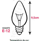 Kit 10 Lâmpadas Vela Lisa Leitosa Vl-35 E-12 25w 127v