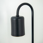 Kit 10 Luminária Balizador Jardim Spot Curvo Gu10 Preto 75cm