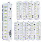 Kit 10 Luminárias De Emergência Blumenau 30 Leds Recarregável