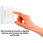 Kit 10 Luminárias Portáteis Interruptor Luz De Led