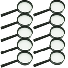 Kit 10 Lupas De Aumento 50 Mm - Lupa Pequena