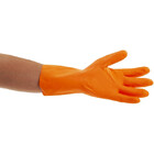 Kit 10 Luvas Látex Laranja Reforçada Forrada Max Orange Da208