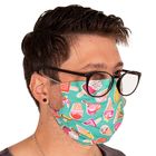 Kit 10 Máscaras De Proteção Estampadas Reutilizáveis 100% Alg