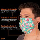 Kit 10 Máscaras De Proteção Estampadas Reutilizáveis 100% Alg