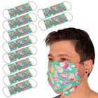 Kit 10 Máscaras De Proteção Estampadas Reutilizáveis 100% Alg