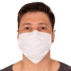 Kit 10 Máscaras De Proteção Tecido Duplo 100% Algodão Branca