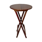 Kit 10 Mesas Bistrô De Madeira Dobravel Imbuia