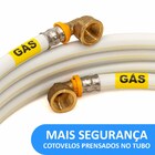 Kit 10 Metros 16mm Tubo Multicamadas Pex Gás + 2 Cotovelos