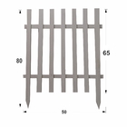 Kit 10 Metros Cerca De Madeira 50x80 Branca