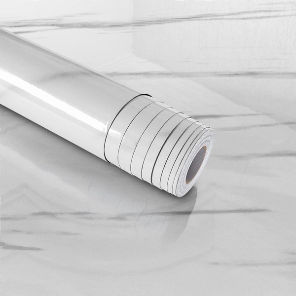 Kit 10 Metros De Papel De Parede Adesivo Lavavel Marmore Carr