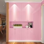 Kit 10 Metros De Papel De Parede Lavavel Alto Brilho Rosa Uni