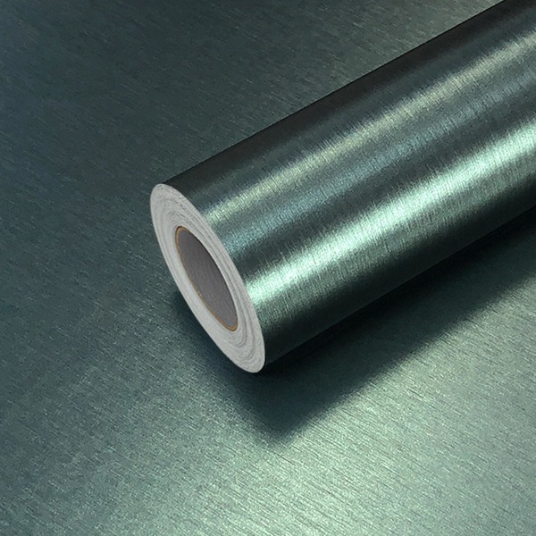 Kit 10 Metros De Papel De Parede Lavavel Metalico Aço Escovad