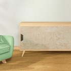 Kit 10 Metros De Papel De Parede Marmore Travertino Crema Mar