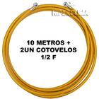 Kit 10 Metros Tubo Pex Multicamadas 20mm Cotovelos Crimpados