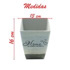 Kit 10 Mini Vasos De Planta Cachepot Estampados Decorados 16cm