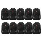 Kit 10 Mochilas Executivas Para Notebook Fuji Swiss Move Preta