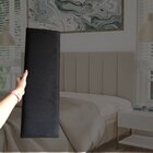 Kit 10 Módulos Estofados Cabeceira Cama Casal 20x60cm Preto