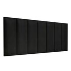Kit 10 Módulos Estofados Cabeceira Cama Casal 20x60cm Preto