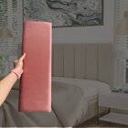 Kit 10 Módulos Estofados Cabeceira Cama Casal 20x60cm Rose