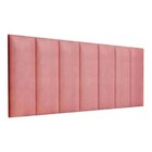 Kit 10 Módulos Estofados Cabeceira Cama Casal 20x60cm Rose