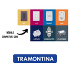 Kit 10 Módulos Tomada 2p+t 20a/250v Liz Vermelha Tramontina C