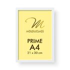 Kit 10 Molduras A4 Pretas Brancas Com Vidro Para Quadro Foto