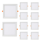 Kit 10 Painel De Led Quadrado Embutir Recuado 6w Bivolt Tasch