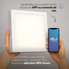 Kit 10 Painel Led Plafon Smart Sobrepor 24w 2700k 6500k 30cm