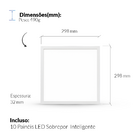 Kit 10 Painel Led Plafon Smart Sobrepor 24w 2700k 6500k 30cm