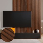 Kit 10 Painel Ripado Prime Madeira Pvc Jacarandá 2,9mx16cm