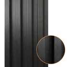 Kit 10 Painel Ripado Prime Madeira Pvc Preto Fosco 2 9mx16cm